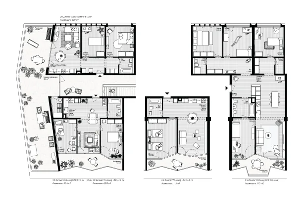 143 Wohnungsgrundrisse