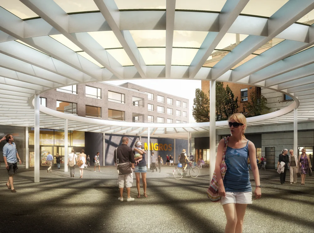 Überdachung Zentrum Oberdorf, Affoltern am Albis